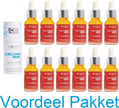 Curcumin Plus 15ml Vidafy Voordeelpakket 12 in 1