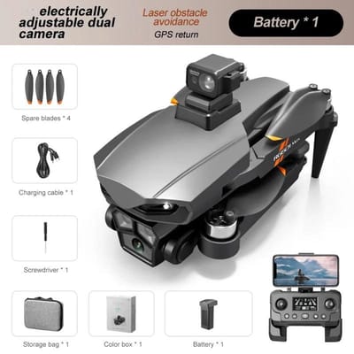 RG601 MAX RC Drone Professioneel Borstelloos GPS HD ESC Dubbele Camera FPV Luchtfotografie Opvouwbare Quadcopter WIFI Obstakelvermijding Terugkeer met één klik With OAS-1B zwart