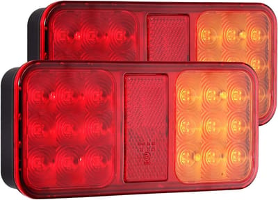 Universele LED Achterlichten 24 Diodes voor Aanhangwagen en Vrachtwagen 12V
