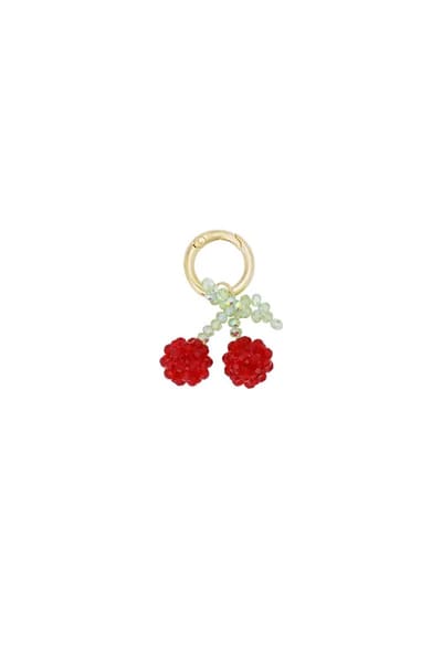 Cherry charm hanger - Kristal en Alloy - yehwang