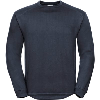 Russell Zwaargewicht uniseks sweater voor volwassenen (Franse marine)