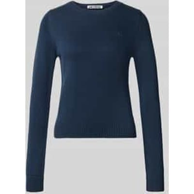 slim fit pullover van puur katoen