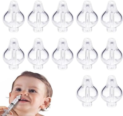 Herbruikbare neusspoelers met olijfpunten, 12 stuks, siliconen tips voor optimale neusverzorging en hygiëne