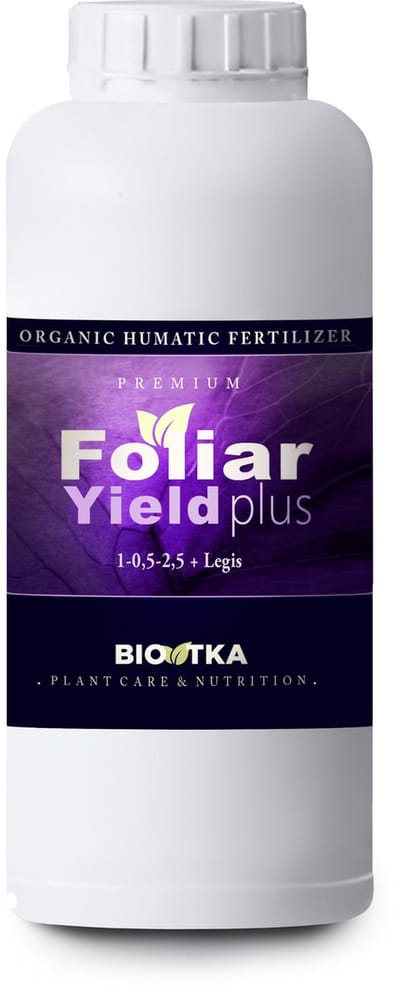 BioTka FOLIAR YIELD PLUS (K) 1 Ltr. Bladvoeding (plantvoeding - biologische voeding - biologische plantvoeding - bio supplement - Kalium - K boost - plantvoeding ledlamp - kokosvoeding - kokos voeding - coco - organische plantenvoeding - organisch)