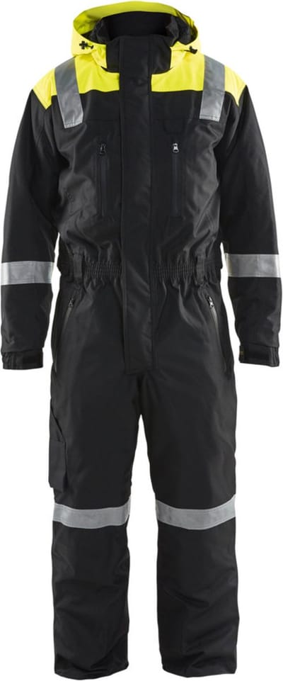 Blaklader Winteroverall 6787-1977 - Zwart/High Vis Geel - C60