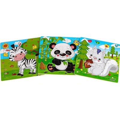 9/16 Legpuzzels ideaal voor Kinderen Leeftijden 2 3 4 5 Peuterpuzzel Voorschoolse Educatief Speelgoed Set Dieren Jongens & Meisjes