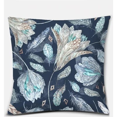 Olieverf bloem ginkgo blad print kussensloop woonkamer bank kussensloop huis slaapkamer kamer decoratie kussenhoes 50x50cm