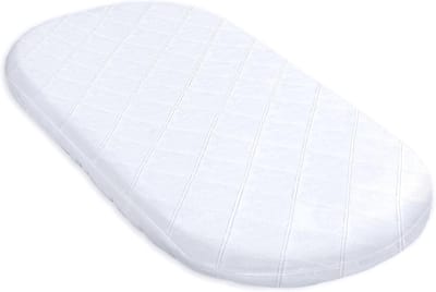 Babymatras voor Wieg, Kinderwagen en Moesmand - 75x35 cm Comfortabele en Ademend