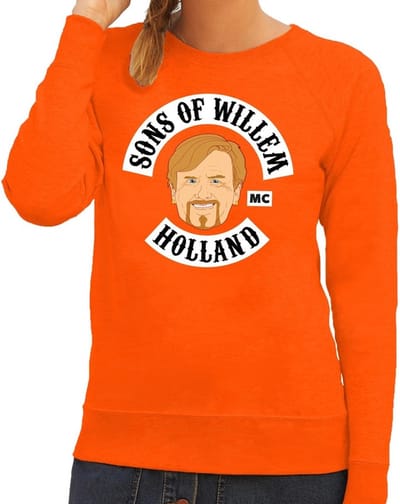 Sons of Willem sweater / trui oranje dames - Koningsdag kleding XS
