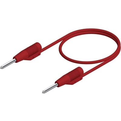 Hirschmann Test & Measurement MVL 2/25 rt Meetsnoer Stekker 2 mm Stekker 2 mm 25.00 cm Rood 1 stuk(s)