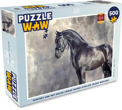 Puzzel Fries - Paarden - Portret - Legpuzzel - Puzzel 500 stukjes