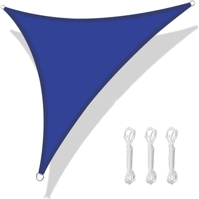 5/3.6/3/2M Driehoekig Schaduwdoek Waterdicht Zonnescherm Luifel 98% UV-Blokkeer Luifel met Gratis Touw voor Tuin Patio Pergola Gazebo 360x360x360CM