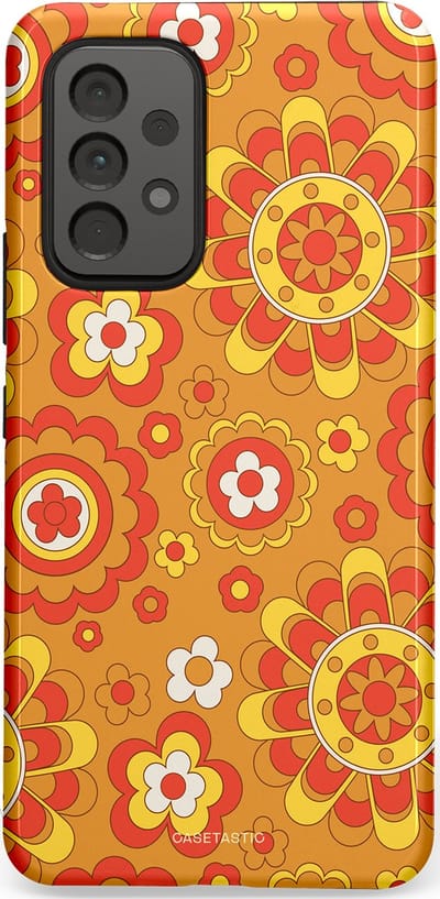 Casetastic Hoesje Geschikt voor Samsung A53 - Stijlvolle Beschermende Duo-layer Case - Retro droom