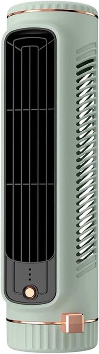 LISM - Mini Torenventilator, Drie Snelheden, USB Oplaadbaar - Tafelmodel Airconditioningventilator, Geschikt voor slaapkamers, kantoren, studentenkamers, studeerkamers, appartementen, campers en slaapruimtes.