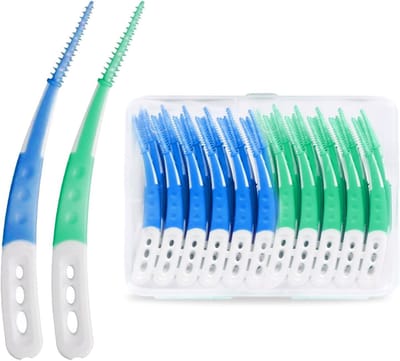 Interdentale Tandenborstels - 84 Stuks, Herbruikbare Borstels voor Tanden en Tandvlees, Ideaal voor Tandenreiniging en Tandenflossing