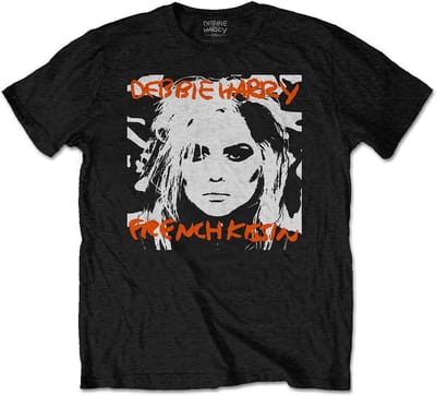 Blondie - French Kissin' Heren T-shirt - S - Zwart