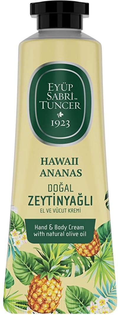 Eyüp Sabri Tuncer - Hawaii Ananas met natuurlijke olijfolie - Hand- en Bodycrème - 50 ml
