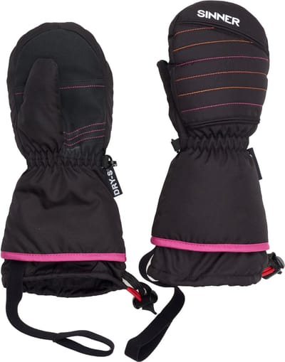 SINNER Stratton - Handschoenen/ Wanten - Zwart -Unisex/ Kids - Maat 9-10 jaar