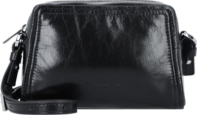 LIEBESKIND BERLIN Schoudertas Chudy Paper Touch Crinkle Crossbody Black Zwart
