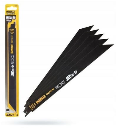 DeWalt DT2409L-QZ Reciprozaagbladen voor Metaal - 305 mm - 14/18 TPI - Bi-Metaal - 2X Long Life - Set van 5 stuks