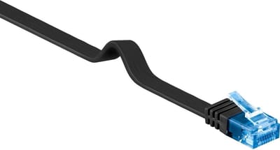 Wentronic CAT6A Netwerkkabel - RJ45 - Zwart - 7 m