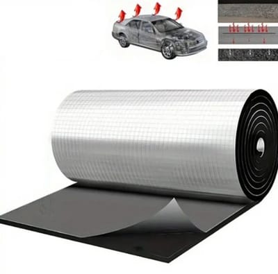 Geluiddempende Warmte-isolatie Mat Auto 500x2000x5mm – Auto Geluidsisolatie | Isolatiemat Motorruimte| Interieur Accessoire | Anti-Geluid & Warmte Demper