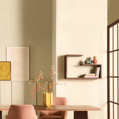 Wandrek Ponti - Teakhout Donkerbruin - Kant & Klaar Wanddecoratie