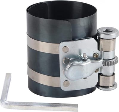 Zuigerveer Compressor - Zuigerring Tang - Motor Reparatie - Verstelbare Veiligheidsschroef - 3 inch - Zwart