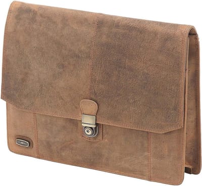 College Map - Laptoptas Aktetas - Zakelijk Gebruik - Sleutel-Slot - 37 cm - Bruin