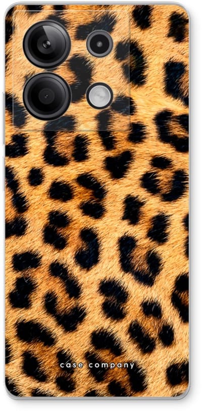 Case Company® - Hoesje geschikt voor Xiaomi Redmi Note 13 5G hoesje - Luipaard - Soft Cover Telefoonhoesje - Bescherming aan alle Kanten en Schermrand