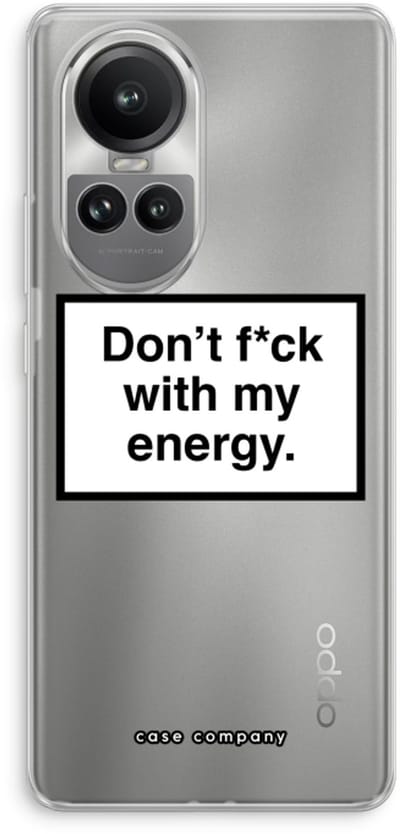 Case Company® - Hoesje geschikt voor Oppo Reno 10 Pro hoesje - My energy - Soft Cover Telefoonhoesje - Bescherming aan alle Kanten en Schermrand