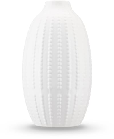 Easyplants | Vaas Little Flora 21 cm off-white | Keramiek | Ovaal | wit | Japandi stijl | Design Vaas
