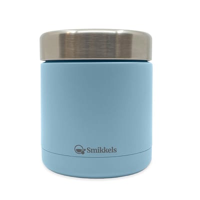 Smikkels - Thermos Lunchbox - Lunchbakje Kind - 350ml - Lunchpot school - Babyvoeding - Thermos voedselcontainer - Food jar - 304 RVS (18/8) - blauw