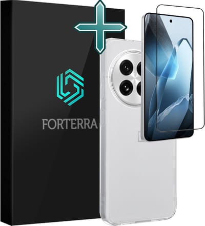 Hoesje Met Screenprotector - Geschikt voor OnePlus 13R - Sterk & Shockproof - Telefoon Hoes - Back Cover - Siliconen Case - Transparant