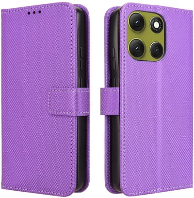 Coverup Hoesje - Geschikt voor Motorola Moto G86 Power Hoesje - Coverup Book Case - Paars