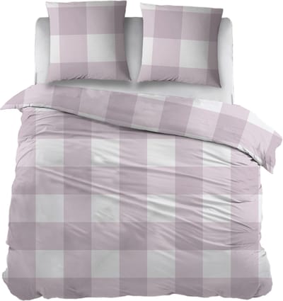 Snoozing Maaike Dekbedovertrek - Eenpersoons - 140x200/220 cm - Roze