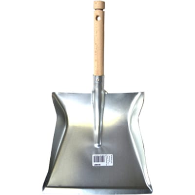 Stofblik Metaal Met Houten Steel