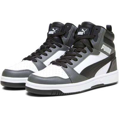 PUMA Rebound v6 Unisex Sneakers - PUMA White-PUMA Black-Shadow Gray