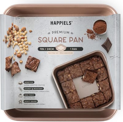 Vierkante Bakvorm 23 cm voor Brownies en Cakes