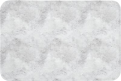 Badmat 90x60 cm - Antislip - Lichtgrijs - Ruw - Subtiel - Badmatten voor badkamer - Badkamermat - Douchemat - Badkamer mat