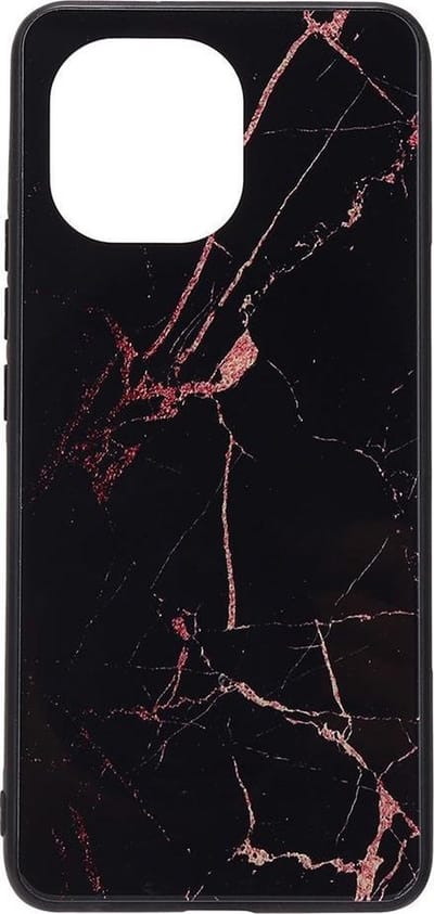 Shop4 - Geschikt voor Xiaomi Mi 11 Hoesje - Harde Back Case Marmer Zwart