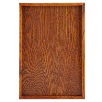 Dailygoods- Bamboe Dienblad - Rechthoekig Houten Dienblad - Antislip - Lichtgewicht - Duurzaam - 35x24 cm - Voor Binnen/Buiten Gebruik