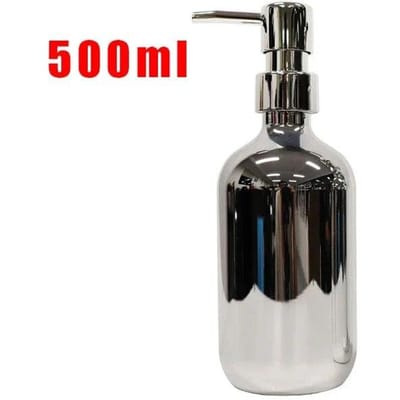 500ml verzilverde zeep desinfecterende fles navulbare shampoo douchegel zeepdispenser voor badkamer keuken accessoires