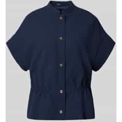 regular fit blazer met opstaande kraag en 1/2-mouwen