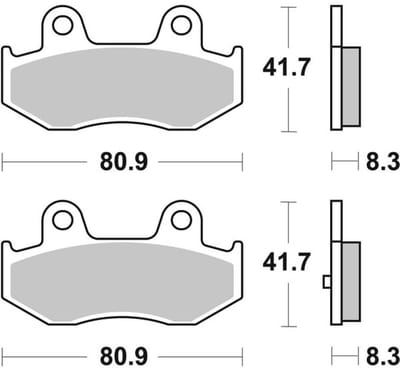Plaquette de frein SBS pour Scooter Suzuki 400 Burgman 1999 à 2002 781LF Neuf
