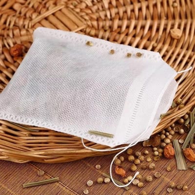 100 stuks/lot Leeg geurzakje Zakje Seal Filter voor Medcine Cook Kruid Specerij Losse Theezak 100pcs brown