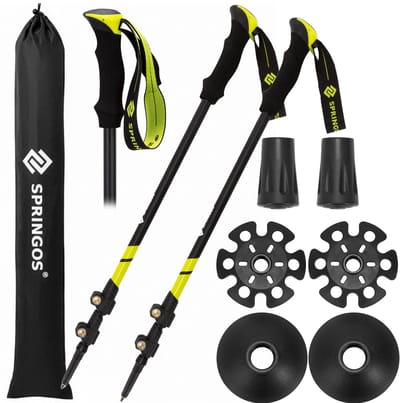 Springos Nordic Walking Stokken - Wandelstokken - Verstelbaar - Opvouwbaar
