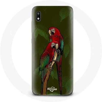 Hoesje voor Samsung Galaxy A10 Pionus Parrot Rood rood
