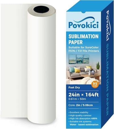 Sublimatie Papier Rol 95gsm 61cm Breed voor Warmteoverdracht Afdrukken