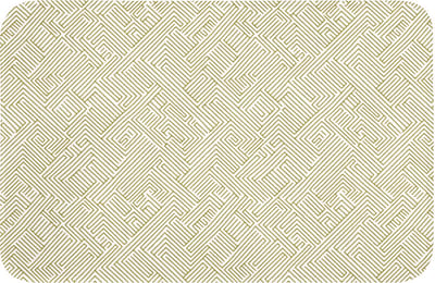 Badmat 60x40 cm - Antislip - Geometrisch - Lijnen - Groen - Badmatten voor badkamer - Badkamermat - Douchemat - Badkamer mat